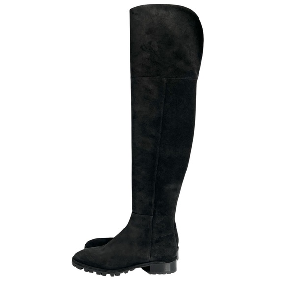 Stuart Weitzman Amber Over the Knee Boot Suede Black Size 7 - Picture 4 of 16